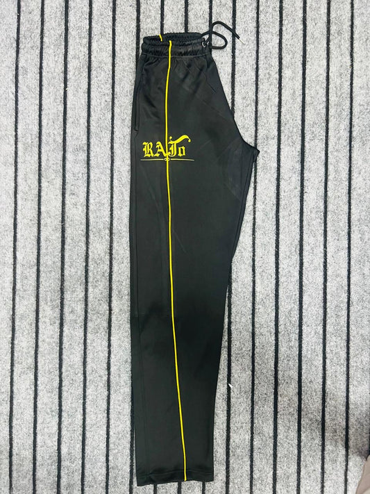 TRACKSUIT PANTS IN DOUBLE FACE JERSEY
BLACK / Yellow